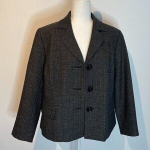 Jones Studio Black & Gray Blazer size 16W